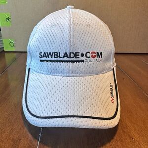 Sawblade.com Run Lean QSaw Flex Fit Hat Small/Medium White